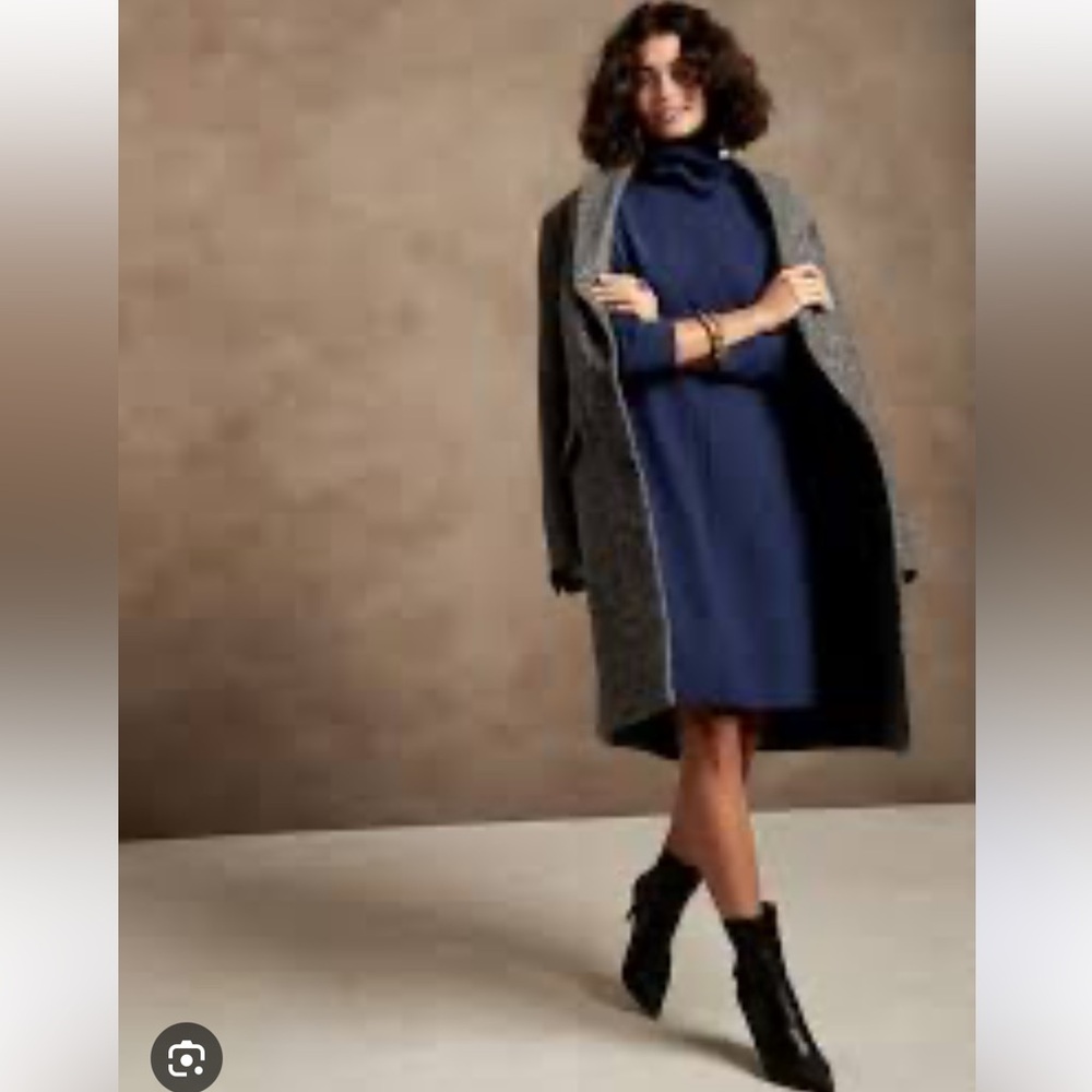 NWOT Banana Republic Lenzing Ecovero Turtleneck Sweater Dress L